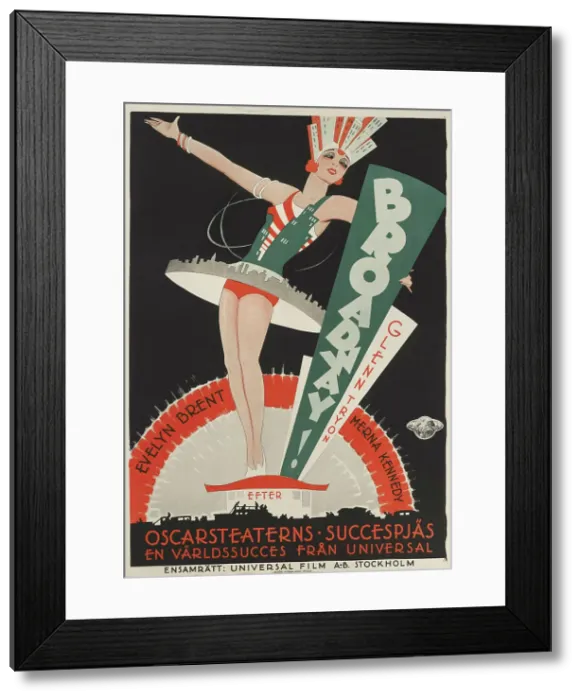 Framed Print : Movie poster Broadway by Paul Fejos, 1929. Creator: Rohman, Eric (1891-1949). Movie poster Broadway by Paul Fejos, 1929. Creator: Rohman, Eric (1891-1949) Framed Print : Movie poster Broadway by Paul Fejos, 1929. Creator: Rohman, Eric (1891-1949). Movie poster Broadway by Paul Fejos, 1929. Creator: Rohman, Eric (1891-1949)