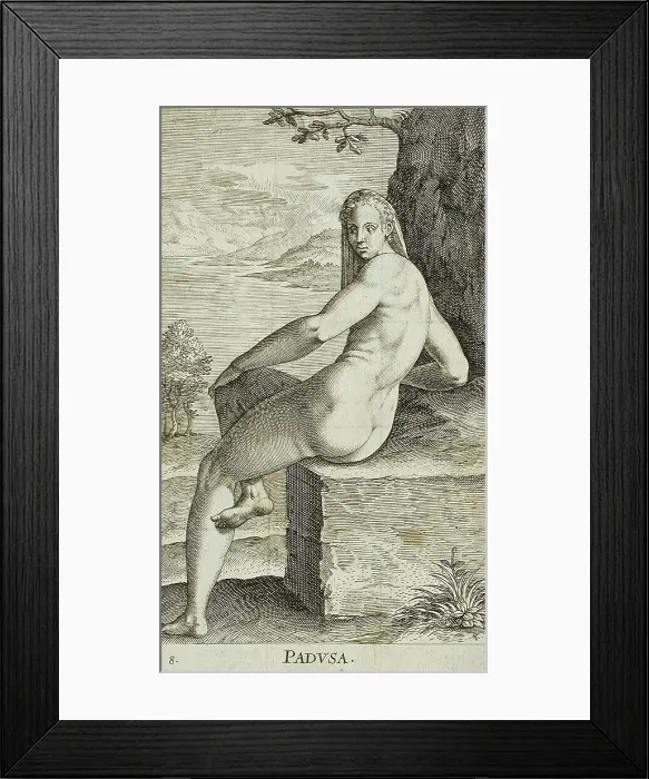 Framed Print : Padusa, 1587. Creator: Philip Galle Framed Print : Padusa, 1587. Creator: Philip Galle