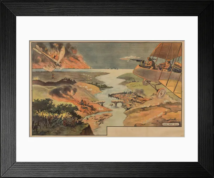 Framed Print : Movie poster Combat aérien de la Première Guerre Mondiale by Pathé frères, ca 1916-1918. Creator: Anonymous. Movie poster Combat aérien de la Première Guerre Mondiale by Pathé frères Framed Print : Movie poster Combat aérien de la Première Guerre Mondiale by Pathé frères, ca 1916-1918. Creator: Anonymous. Movie poster Combat aérien de la Première Guerre Mondiale by Pathé frères