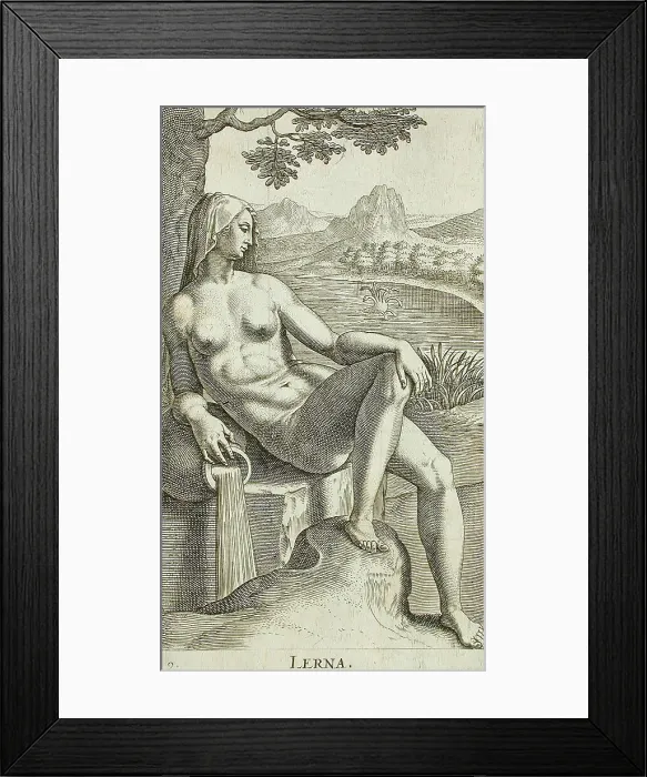 Framed Print : Lerna, 1587. Creator: Philip Galle Framed Print : Lerna, 1587. Creator: Philip Galle