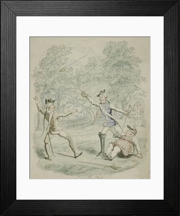 Framed Print : Saint James, or Court of Queen Anne, 1844. Creator: George Cruikshank Framed Print : Saint James, or Court of Queen Anne, 1844. Creator: George Cruikshank