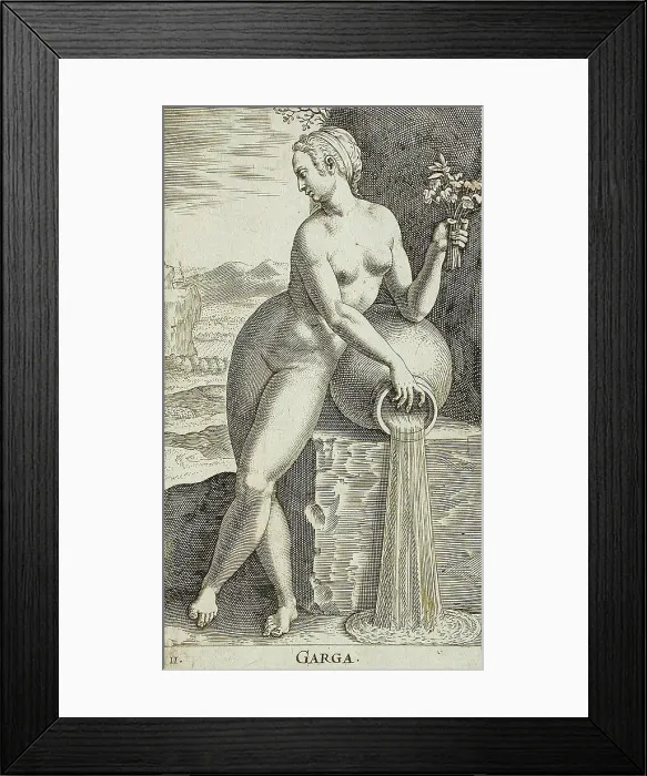 Framed Print : Garga, 1587. Creator: Philip Galle Framed Print : Garga, 1587. Creator: Philip Galle