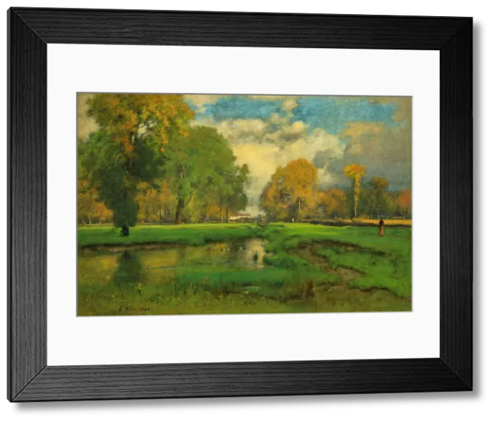 Framed Print : October (image 1 of 2), 1882 or 1886. Creator: George Inness Framed Print : October (image 1 of 2), 1882 or 1886. Creator: George Inness