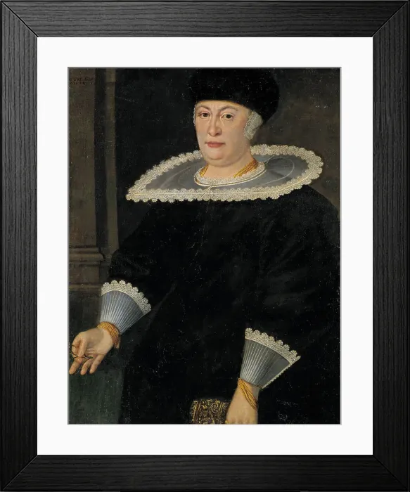 Framed Print : Maria von Qwickelberg, 1582-1646, 1642. Creator: Unknown Framed Print : Maria von Qwickelberg, 1582-1646, 1642. Creator: Unknown