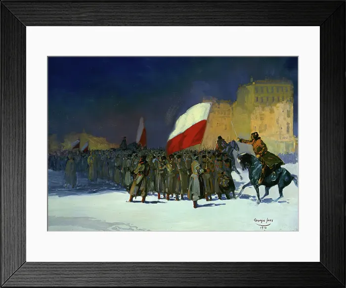 Framed Print : Czechoslovakian Army Entering Vladivostok, Siberia, in 1918, 1918. Creator: George Benjamin Luks Framed Print : Czechoslovakian Army Entering Vladivostok, Siberia, in 1918, 1918. Creator: George Benjamin Luks