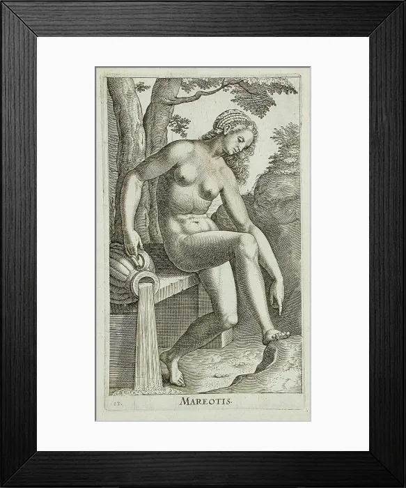 Framed Print : Mareotis, 1587. Creator: Philip Galle Framed Print : Mareotis, 1587. Creator: Philip Galle