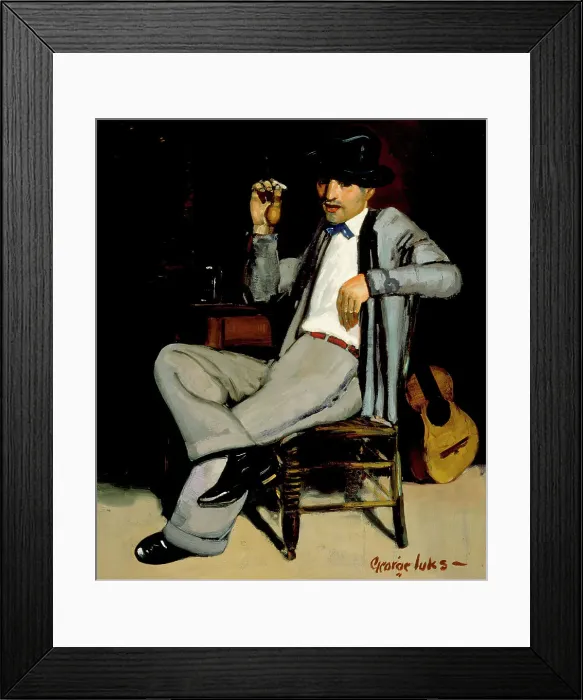 Framed Print : Pedro, early 1920s. Creator: George Benjamin Luks Framed Print : Pedro, early 1920s. Creator: George Benjamin Luks
