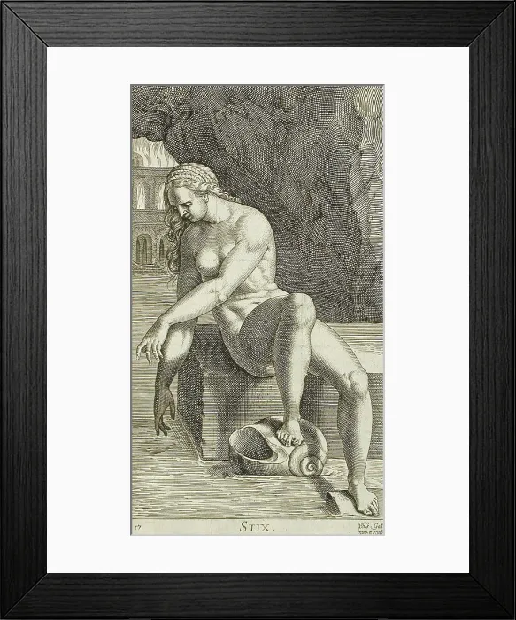 Framed Print : Stix, 1587. Creator: Philip Galle Framed Print : Stix, 1587. Creator: Philip Galle