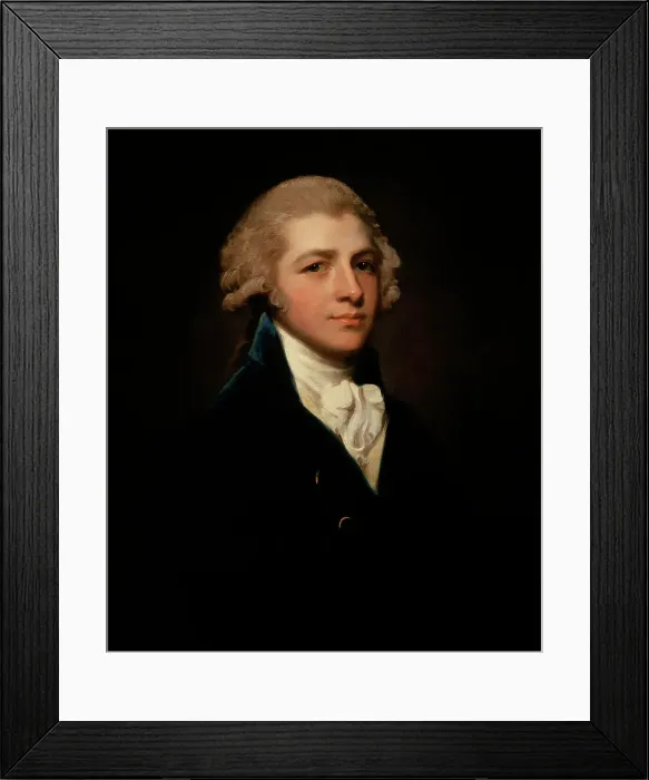 Framed Print : Portrait of Richard Palmer, 1787. Creator: George Romney