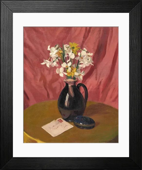 Framed Print : Narcissus, 1915. Creator: Vallotton, Felix Edouard (1865-1925) Framed Print : Narcissus, 1915. Creator: Vallotton, Felix Edouard (1865-1925)