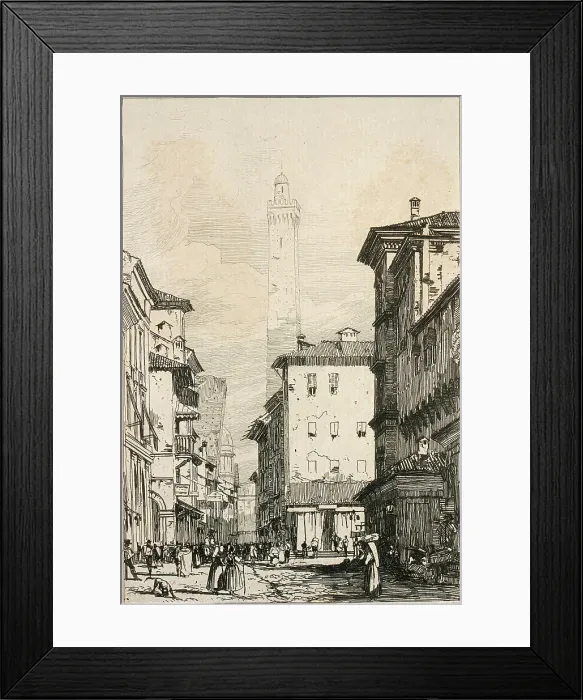 Framed Print : Bologna, between 1826 and 1827. Creator: Richard Parkes Bonington Framed Print : Bologna, between 1826 and 1827. Creator: Richard Parkes Bonington