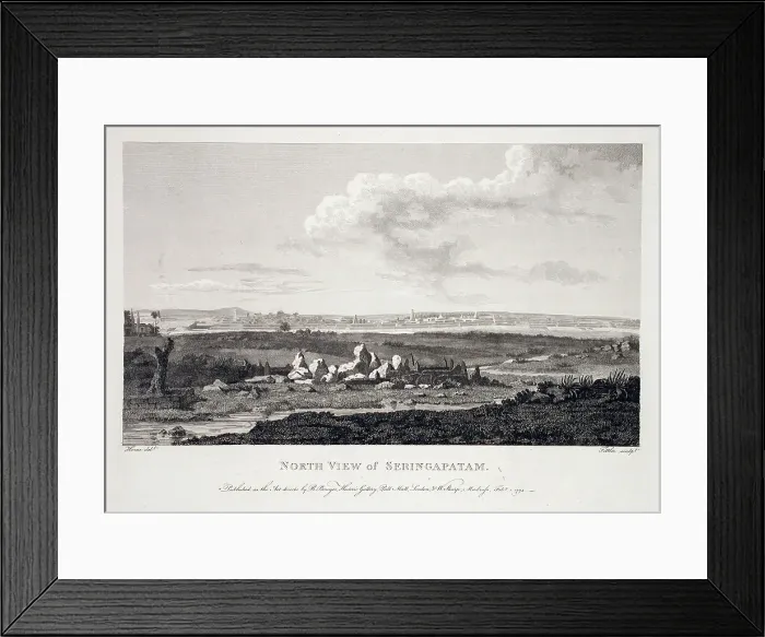 Framed Print : North View of Seringapatam, 1794. Creator: Robert Home