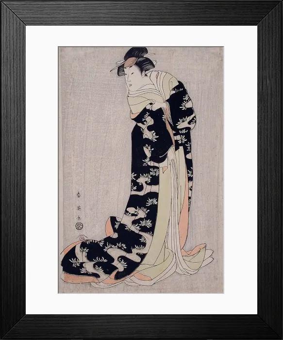 Framed Print : Segawa Kikunojo III in a Female Role, between circa 1790 and circa 1795. Creator: Katsukawa Shun'ei Framed Print : Segawa Kikunojo III in a Female Role, between circa 1790 and circa 1795. Creator: Katsukawa Shun'ei