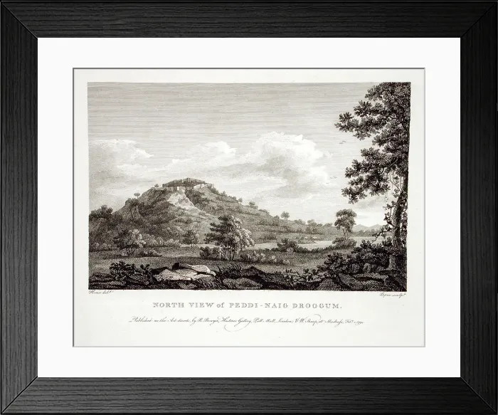 Framed Print : North View of Pessi-Naig Droogum, 1794. Creator: Robert Home Framed Print : North View of Pessi-Naig Droogum, 1794. Creator: Robert Home
