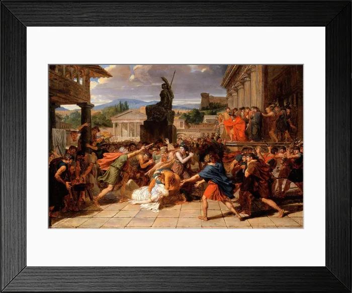 Framed Print : The Death of Virginia, c1800. Creator: Guillaume Lethiere Framed Print : The Death of Virginia, c1800. Creator: Guillaume Lethiere