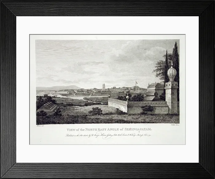 Framed Print : View of the North East Angle of Seringapatam, 1794. Creator: Robert Home Framed Print : View of the North East Angle of Seringapatam, 1794. Creator: Robert Home
