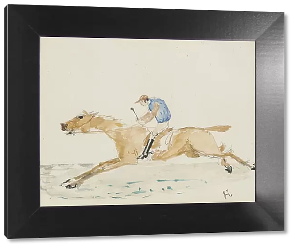 Jockey au Galop, c1878. Creator: Henri de Toulouse-Lautrec