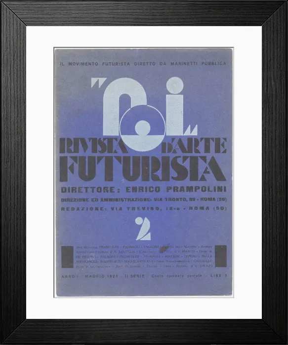 Framed Print : Noi. Rivista d'arte futurista, 1923-1925. Creator: Marinetti, Filippo Tommaso (1876-1944) Framed Print : Noi. Rivista d'arte futurista, 1923-1925. Creator: Marinetti, Filippo Tommaso (1876-1944)