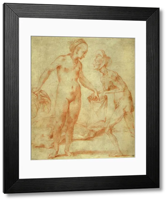 Framed Print : Judith with the Head of Holophernes, between circa 1535 and circa 1540. Creator: Rosso Fiorentino Framed Print : Judith with the Head of Holophernes, between circa 1535 and circa 1540. Creator: Rosso Fiorentino