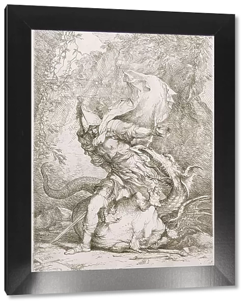 Jason and the Dragon, between circa 1663 and circa 1664. Creator: Salvator Rosa