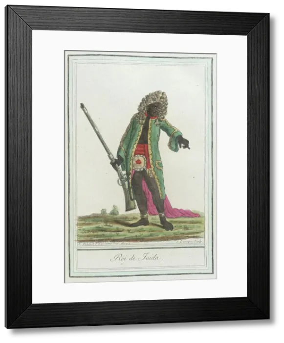 Framed Print : Costumes de Différents Pays, Roi de Juida, c1797. Creator: Jacques Grasset de Saint-Sauveur Framed Print : Costumes de Différents Pays, Roi de Juida, c1797. Creator: Jacques Grasset de Saint-Sauveur