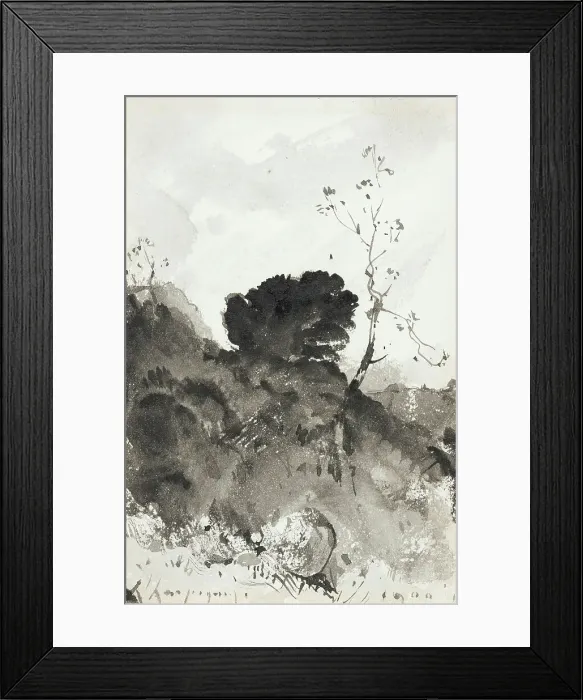 Framed Print : Landscape, 1900. Creator: Henri-Joseph Harpignies Framed Print : Landscape, 1900. Creator: Henri-Joseph Harpignies