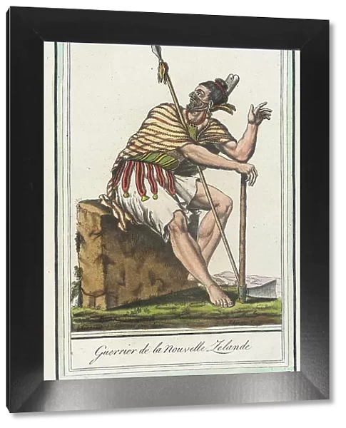 Costumes de Différents Pays, Guerrier de la Nouvelle Zelande, c1797. Creator: Jacques Grasset de Saint-Sauveur