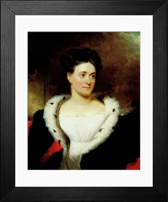 Framed Print : Portrait of Mrs. James W. Wallack, c1828. Creator: Henry Inman Framed Print : Portrait of Mrs. James W. Wallack, c1828. Creator: Henry Inman