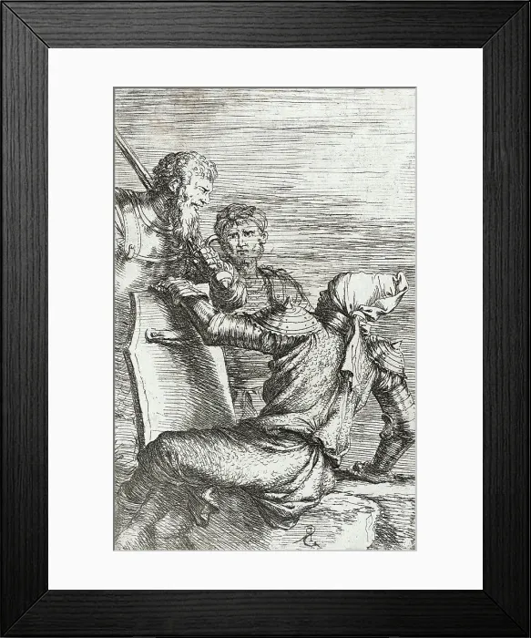 Framed Print : Figurine: Three Soldiers, between circa 1656 and circa 1657. Creator: Salvator Rosa Framed Print : Figurine: Three Soldiers, between circa 1656 and circa 1657. Creator: Salvator Rosa