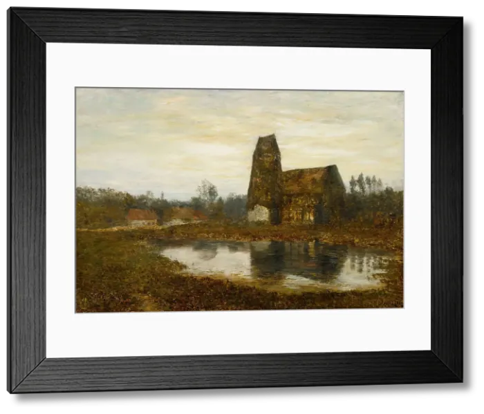 Framed Print : Criqueboeuf Church, Normandy, 1893. Creator: Homer Dodge Martin Framed Print : Criqueboeuf Church, Normandy, 1893. Creator: Homer Dodge Martin