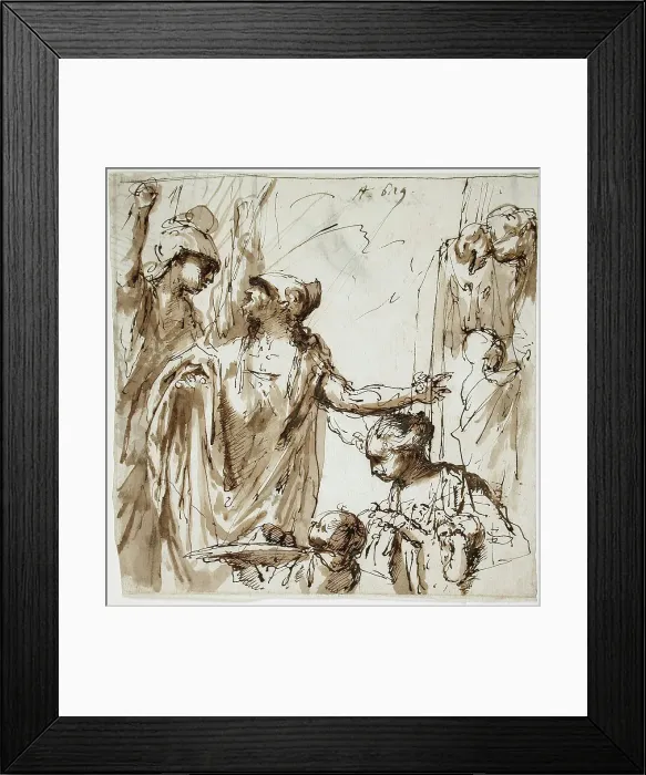 Framed Print : Classical Scene with Offering, between 1659 and 1734. Creator: Sebastiano Ricci Framed Print : Classical Scene with Offering, between 1659 and 1734. Creator: Sebastiano Ricci