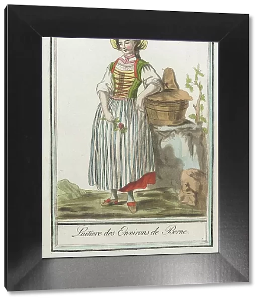Costumes de Différents Pays, Laitiere des Environs de Berne, c1797. Creator: Jacques Grasset de Saint-Sauveur