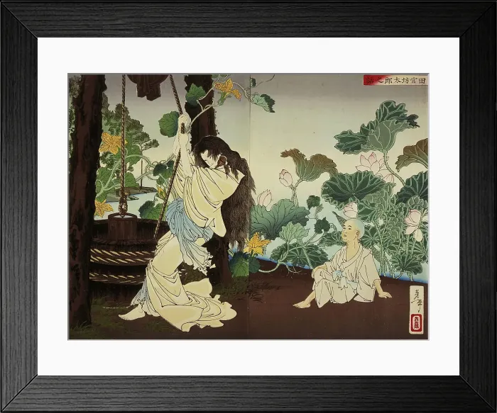 Framed Print : The Story of Tamiya Botaro, 1886. Creator: Tsukioka Yoshitoshi