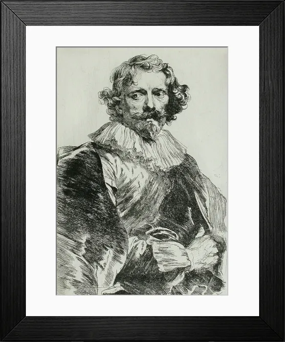 Framed Print : Portrait of Lucas Vorsterman, between circa 1626 and circa 1632. Creator: Anthony van Dyck Framed Print : Portrait of Lucas Vorsterman, between circa 1626 and circa 1632. Creator: Anthony van Dyck