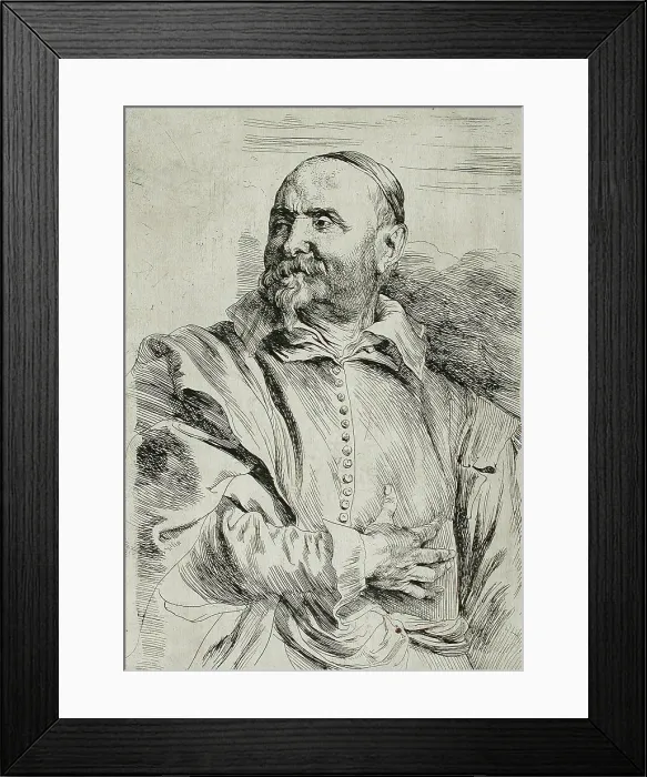 Framed Print : Portrait of Jan Snellinx, between circa 1626 and circa 1632. Creator: Anthony van Dyck Framed Print : Portrait of Jan Snellinx, between circa 1626 and circa 1632. Creator: Anthony van Dyck