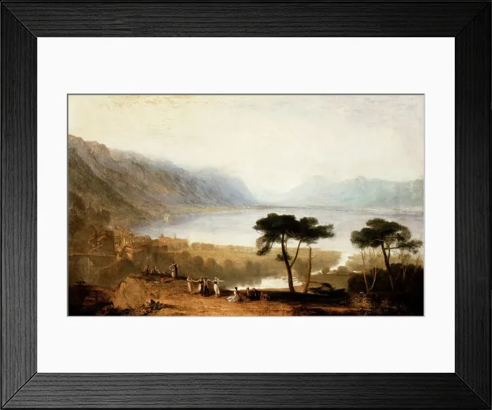 Framed Print : Lake of Geneva from Montreux, c1810. Creator: JMW Turner Framed Print : Lake of Geneva from Montreux, c1810. Creator: JMW Turner