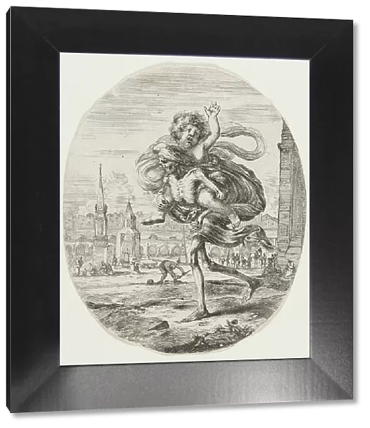 Death Carrying Child, c1648. Creator: Stefano della Bella