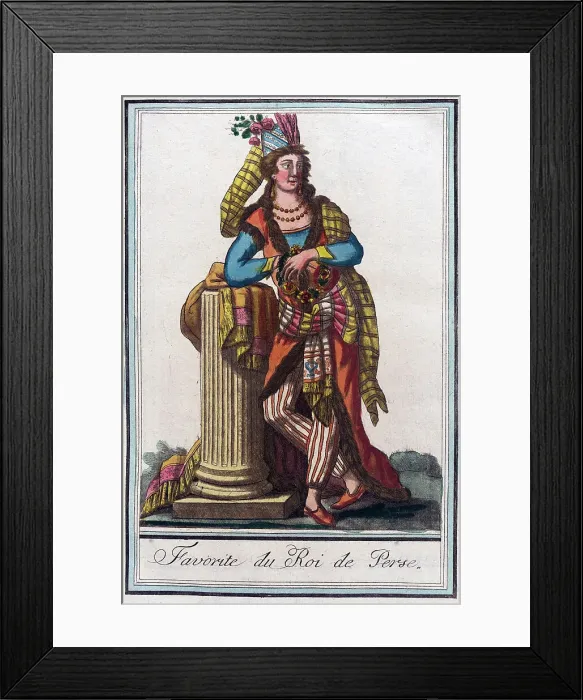 Framed Print : Favourite du Roi de Perse, c1797. Creator: Jacques Grasset de Saint-Sauveur Framed Print : Favourite du Roi de Perse, c1797. Creator: Jacques Grasset de Saint-Sauveur
