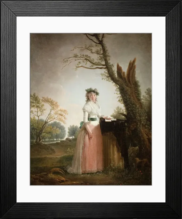 Framed Print : Portrait of Eleonora Chigi, Princess of Teano, 1793. Creator: Jacques Henri Sablet Framed Print : Portrait of Eleonora Chigi, Princess of Teano, 1793. Creator: Jacques Henri Sablet