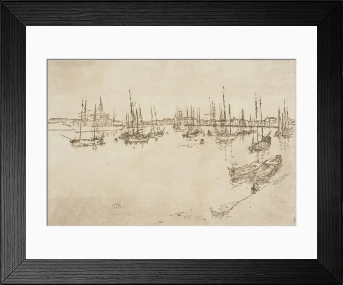 Framed Print : San Giorgio, 1880. Creator: James Abbott McNeill Whistler Framed Print : San Giorgio, 1880. Creator: James Abbott McNeill Whistler