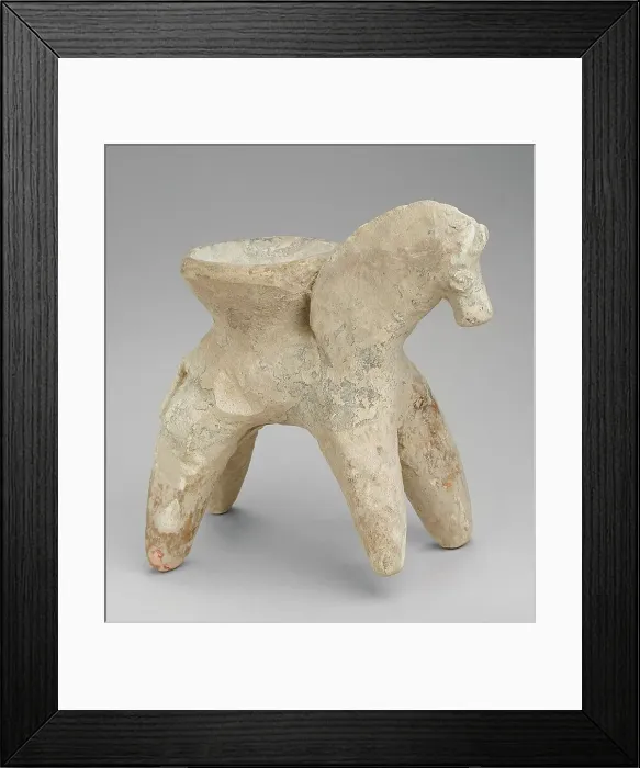 Framed Print : Horse with Bowl, 2nd century. Creator: Unknown Framed Print : Horse with Bowl, 2nd century. Creator: Unknown