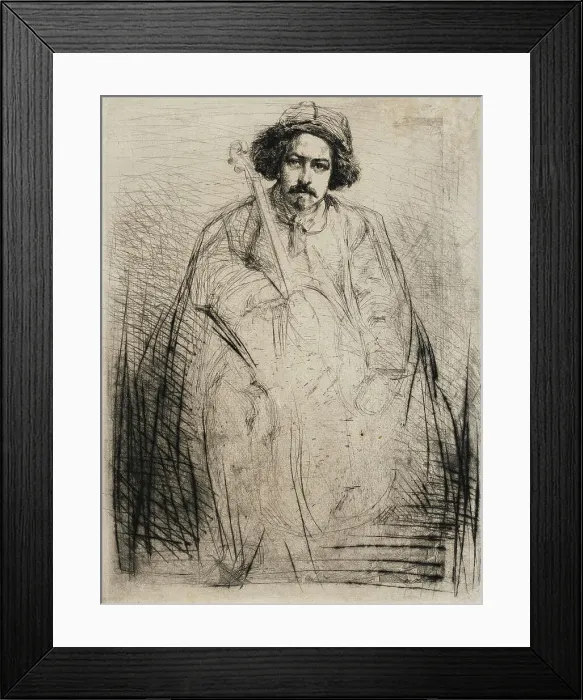 Framed Print : Becquet, 1859. Creator: James Abbott McNeill Whistler Framed Print : Becquet, 1859. Creator: James Abbott McNeill Whistler