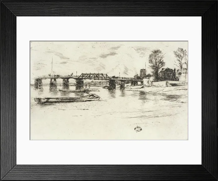 Framed Print : Fulham, 1879. Creator: James Abbott McNeill Whistler Framed Print : Fulham, 1879. Creator: James Abbott McNeill Whistler