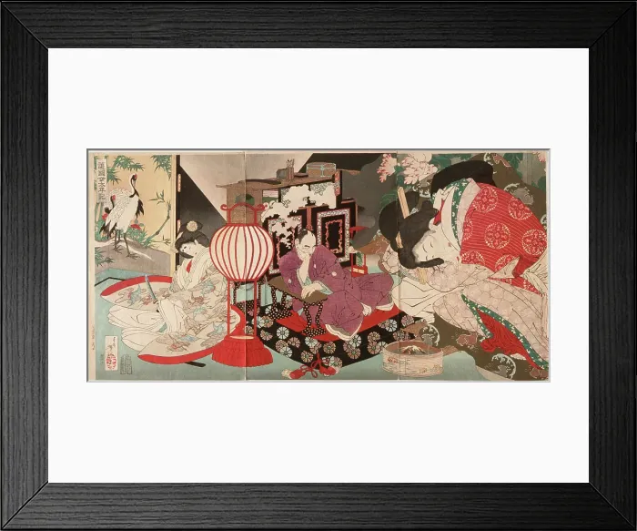 Framed Print : A Woman Saving the Nation: A Chronicle of Great Peace, 1886. Creator: Tsukioka Yoshitoshi Framed Print : A Woman Saving the Nation: A Chronicle of Great Peace, 1886. Creator: Tsukioka Yoshitoshi