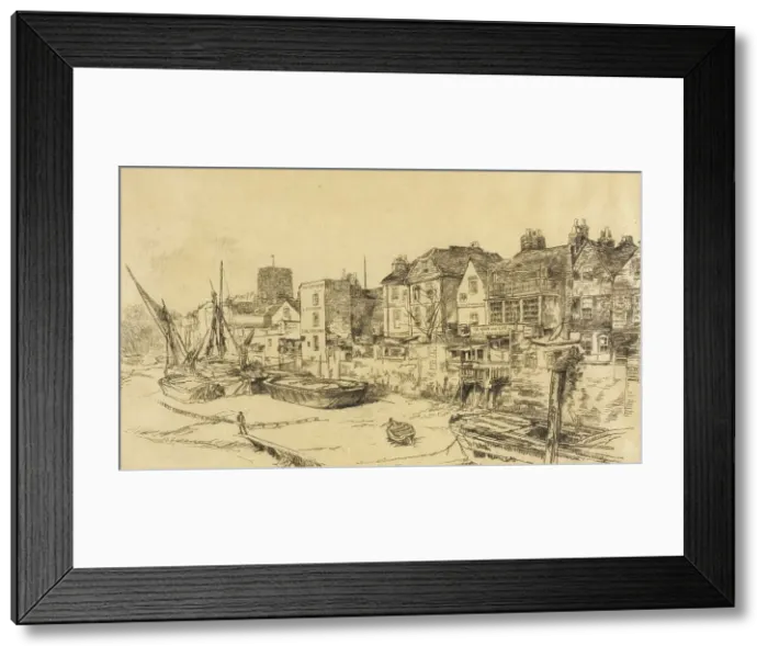 Framed Print : Adam and Eve, Old Chelsea, 1879. Creator: James Abbott McNeill Whistler Framed Print : Adam and Eve, Old Chelsea, 1879. Creator: James Abbott McNeill Whistler