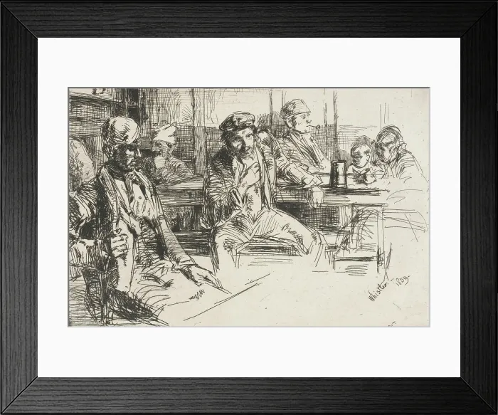 Framed Print : Longshoremen, 1859. Creator: James Abbott McNeill Whistler Framed Print : Longshoremen, 1859. Creator: James Abbott McNeill Whistler