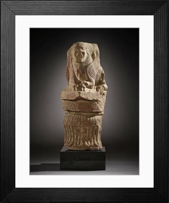 Framed Print : Capital with Winged Lion, 2nd century. Creator: Unknown Framed Print : Capital with Winged Lion, 2nd century. Creator: Unknown