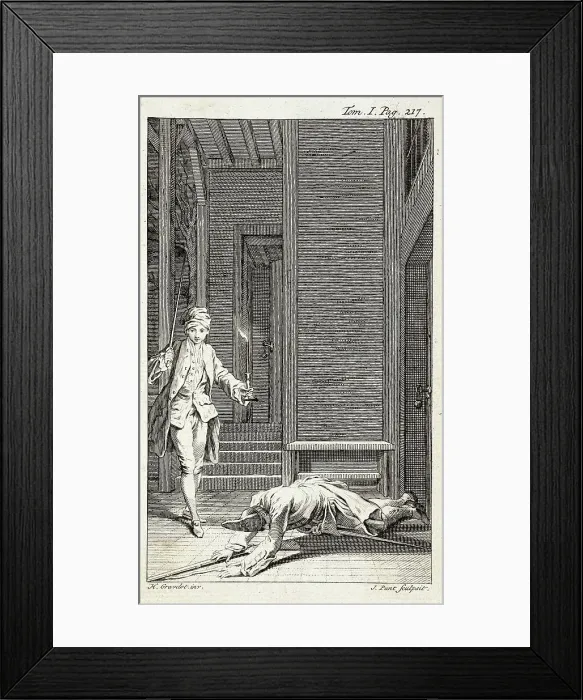 Framed Print : Illustration from Tom Jones, published 1750. Creator: Jan Punt Framed Print : Illustration from Tom Jones, published 1750. Creator: Jan Punt