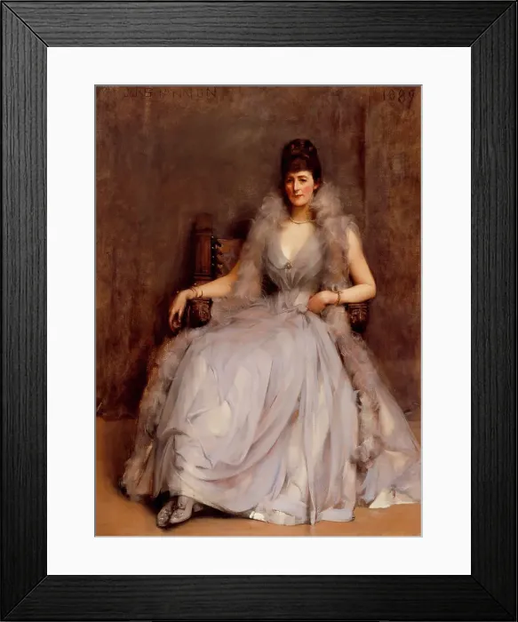 Framed Print : Portrait of Cecilia Tower, 1889. Creator: James Jebusa Shannon Framed Print : Portrait of Cecilia Tower, 1889. Creator: James Jebusa Shannon