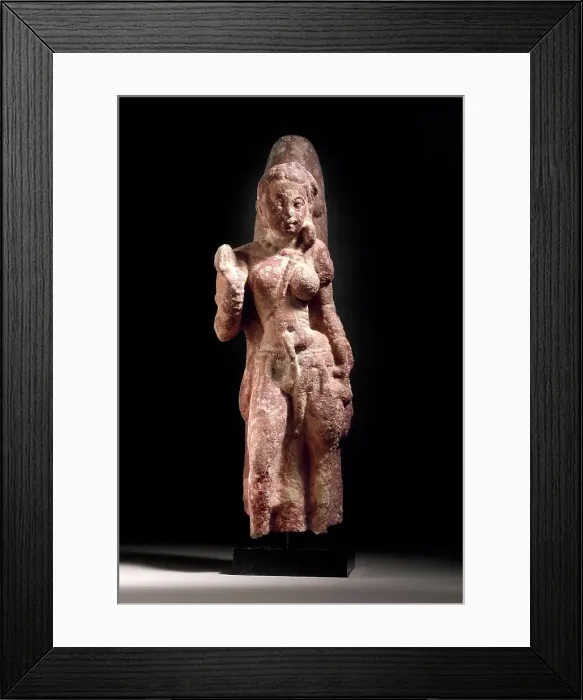 Framed Print : The Androgynous Form of Shiva and Parvati (Ardhanarishvara), 2nd-3rd century. Creator: Unknown Framed Print : The Androgynous Form of Shiva and Parvati (Ardhanarishvara), 2nd-3rd century. Creator: Unknown